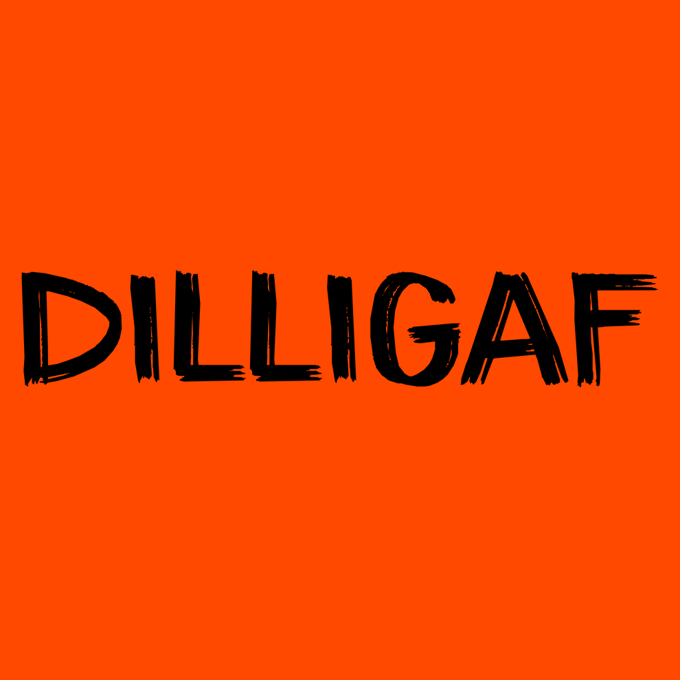 DILLIGAF - Safety Yellow T-Shirt