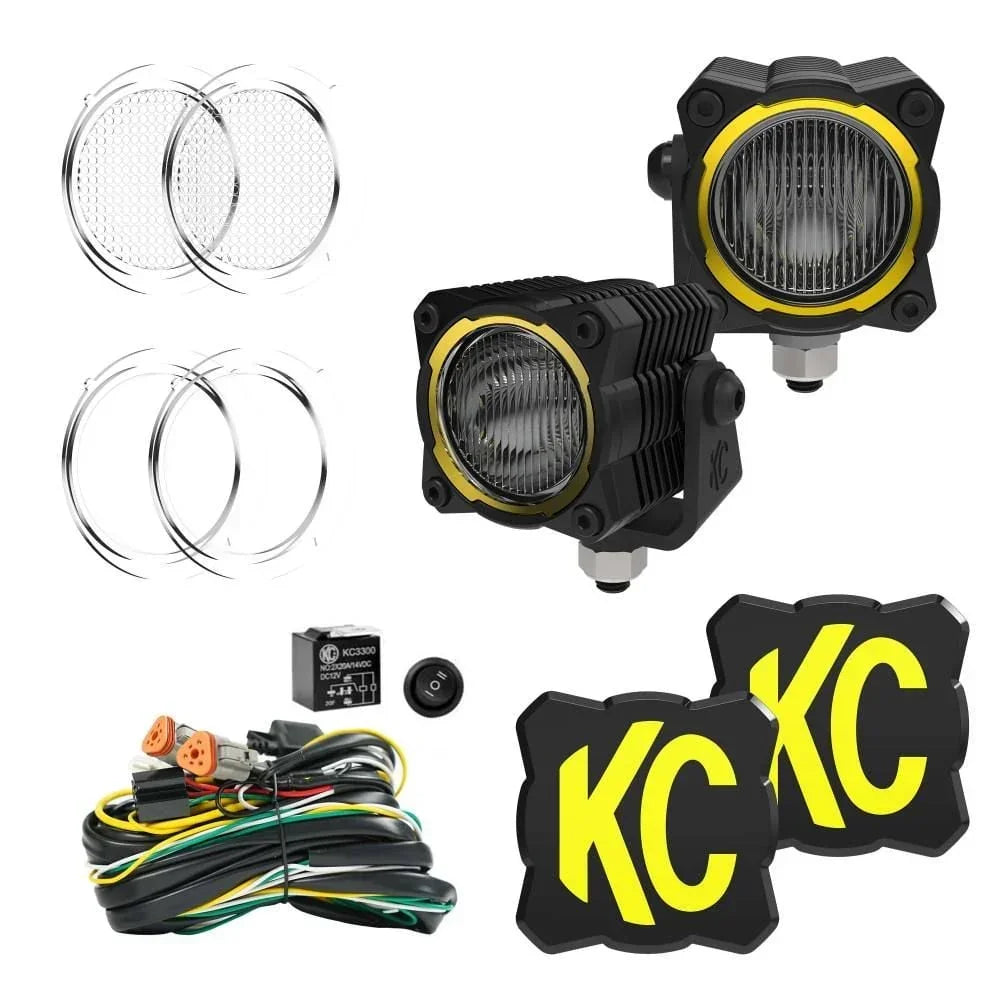KC HiLiTES / Baja Designs A-Pillar Ditch Light Kit - 2024+ Land Cruiser