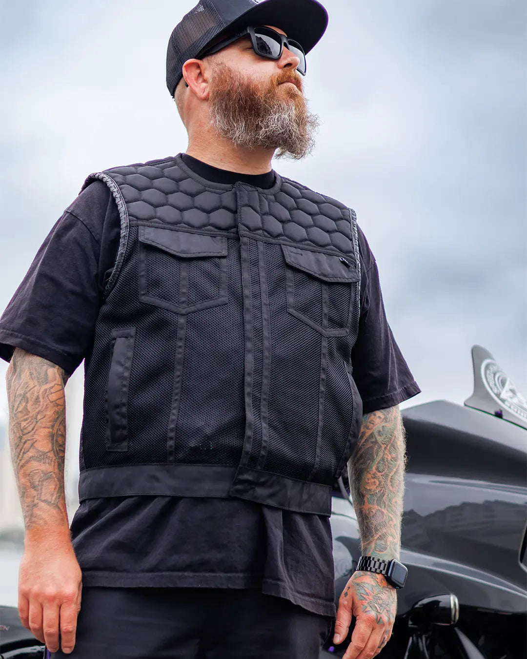 Hornet Moto Mesh Men's Club Style Vest