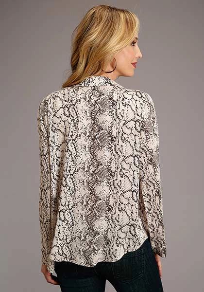 Stetson 00439 Snake Print (Cream) - Women's Blouse