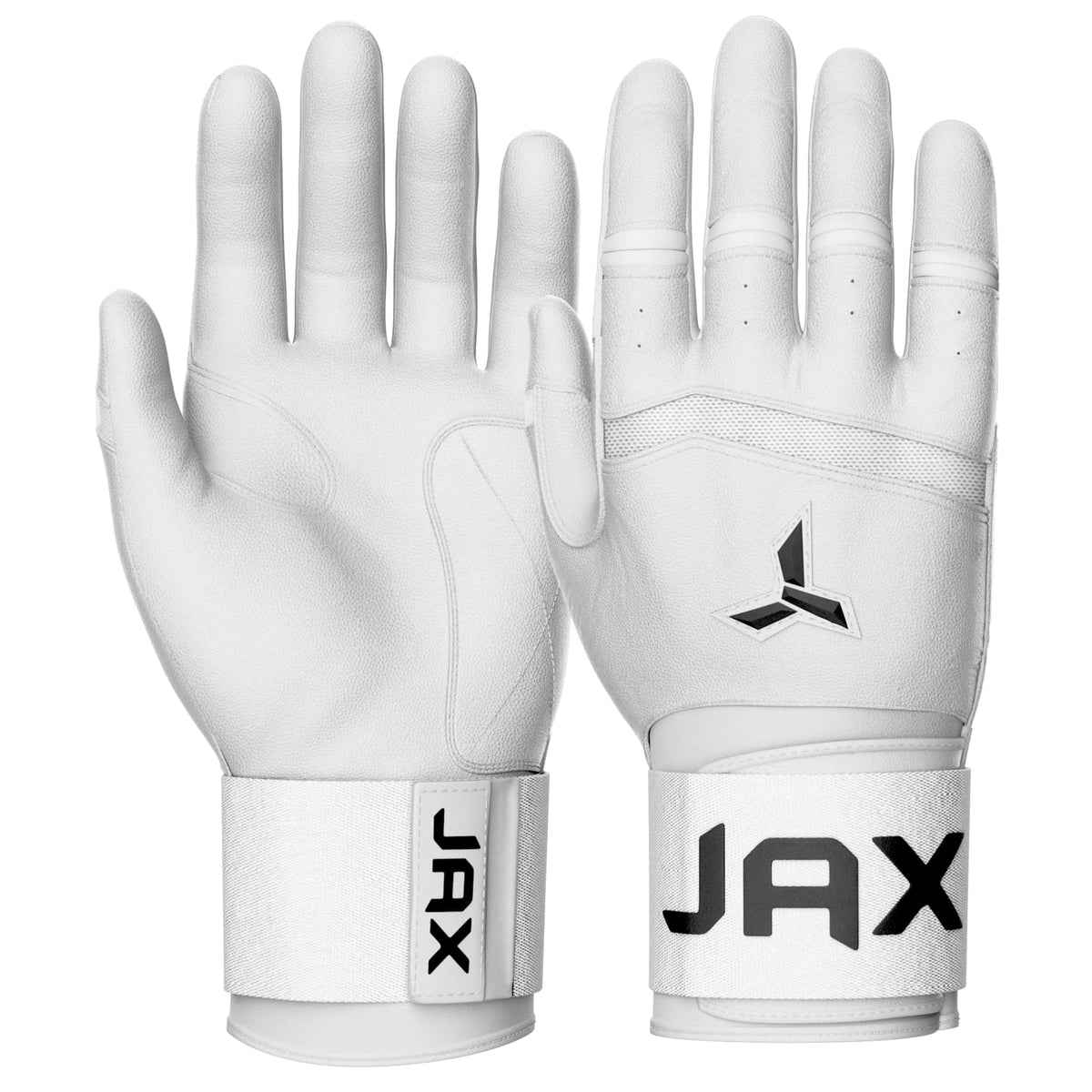 Platinum White Baseball & Softball Batting Gloves | Strap Cuff