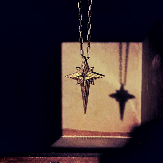 FAITH Star Cross Necklace - Bronze