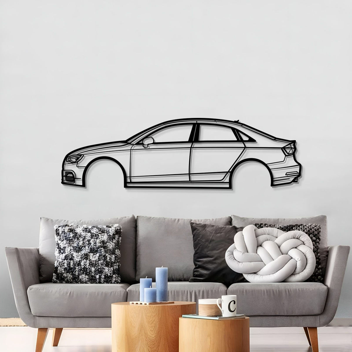 2015 S3 Metal Car Wall Art - MT0515