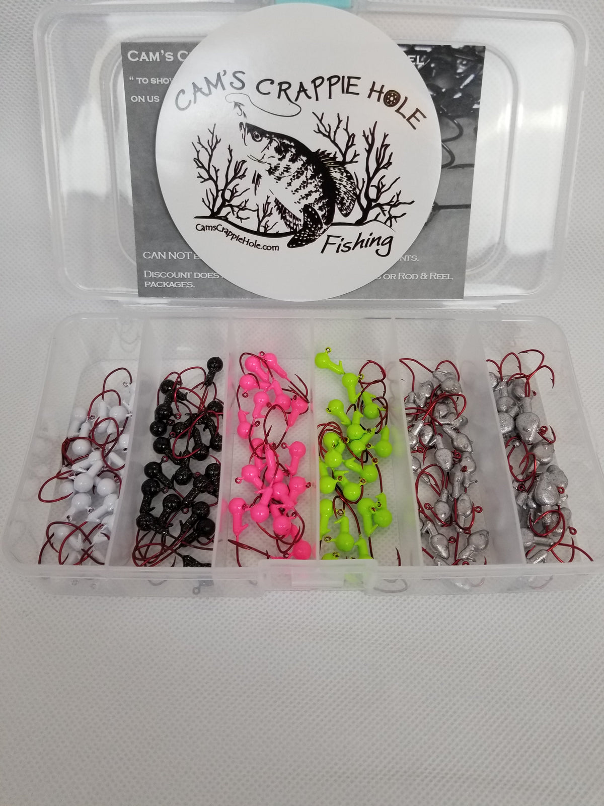 Cam's 60pc. 1/16 Hand Painted Assortment "Nasty Bend Hooks" Jighead Kit