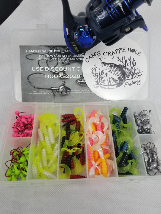 Cam's Complete 6'6" (6 BB Ball Bearing Reel) Magic Stix Curly Tail Combo Special