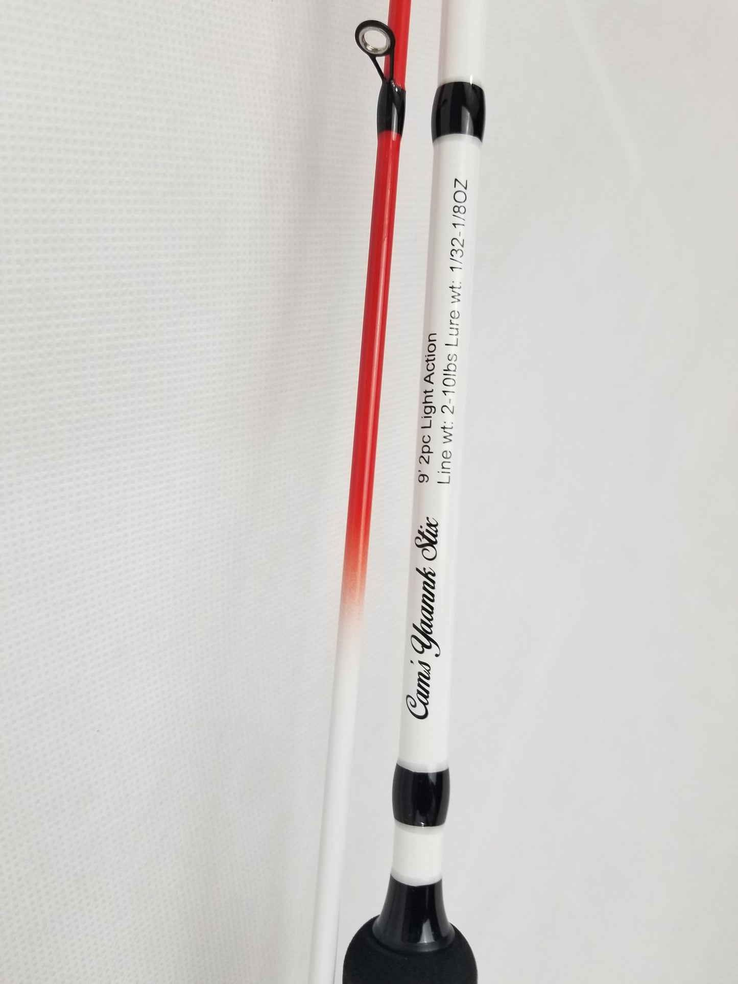 Cam's 9ft. 2pc. Yaannk Stik + 7 (BB) Cam's Xtralite Reel + Plastics and Hooks Kit