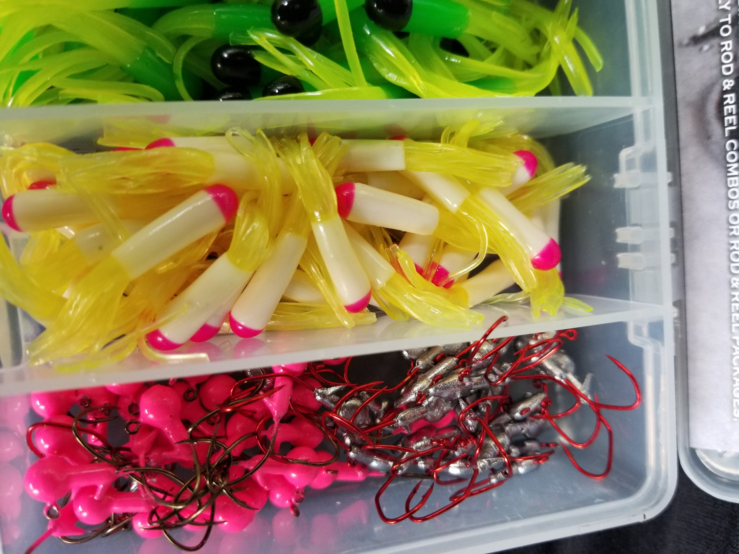 Cam's 10ft Yaannk Stick Combo Rod and Reel Tri-Color Tube Kit