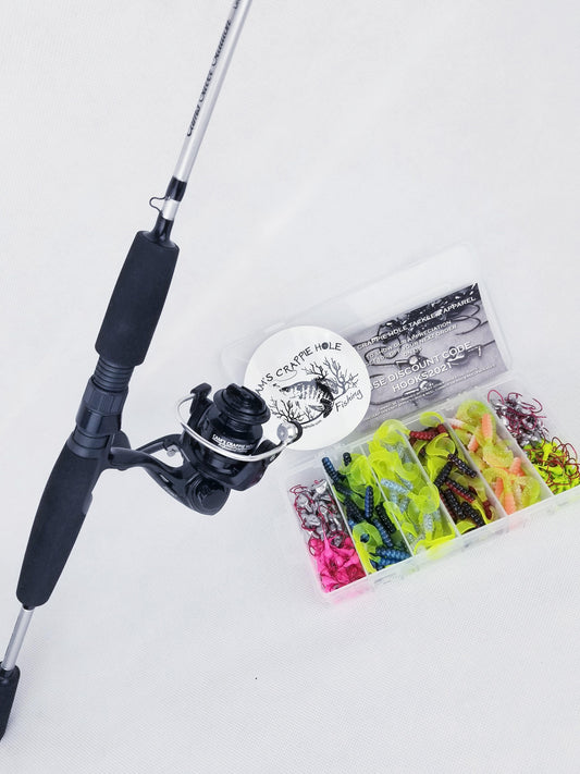 Cam's Complete 6'6" "Silver Stallion" 6+1 (BB) Ball Bearing Reel Signature Series Curly Tail Combo Special