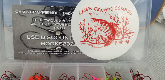 Cam's 180pc. Hand Painted Assortment 1/32 "Nasty Bend Hooks" Jighead Kit