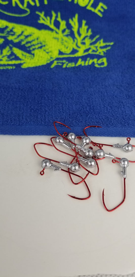 25ct.- 1/16oz. Unpainted Cam's DIESEL BUILT Round Head w/ 1/0 (Chemically Sharpened) Hook