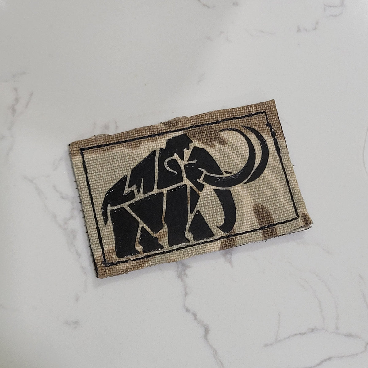 Geometric Mammoth Laser Cut Patch