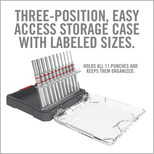 Armorer’s Master Hammer and Accu-Punch 11-Piece Standard Pin Punch Set