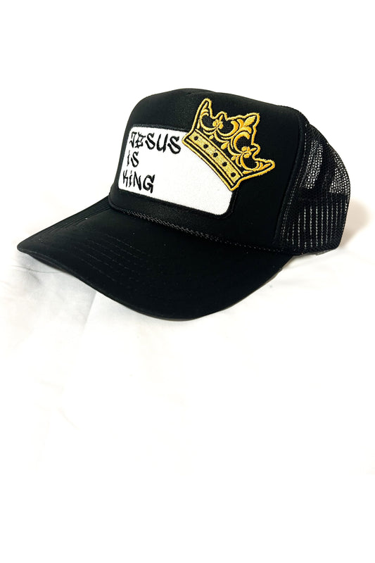 Jesus is King patch trucker hat -clearance