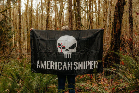 American Sniper Logo Flag 5'x3'