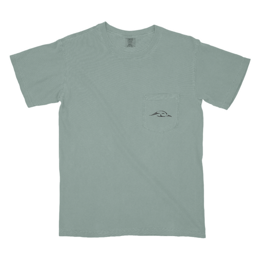 Bass Fishing Light Green with Pocket