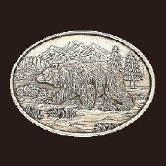 Nocona Grizzly - Belt Buckle