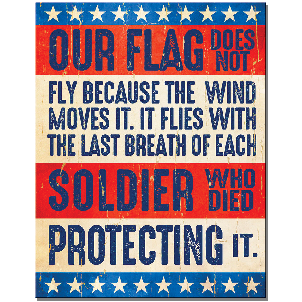 Our Flag Tin Sign