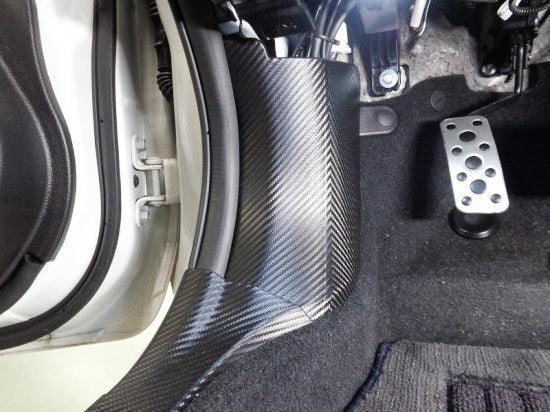 3D Carbon Interior Kick Panel Protection Kit - 2015-2021 WRX & STI