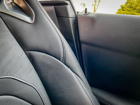 3D Carbon Seatbelt Buckle Panel Scuff Guard - 2020+ Supra
