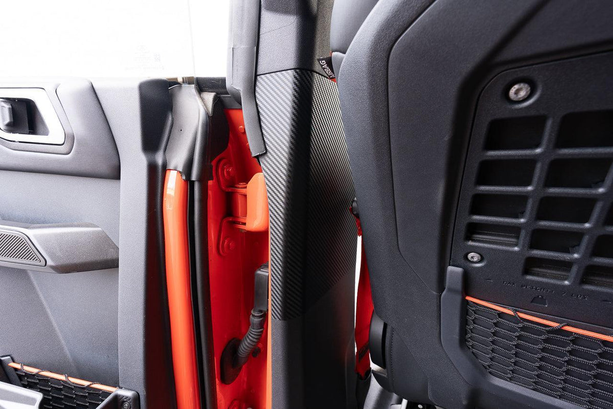 3D Carbon Seatbelt Trim Protector - 2021+ Bronco 4 Door