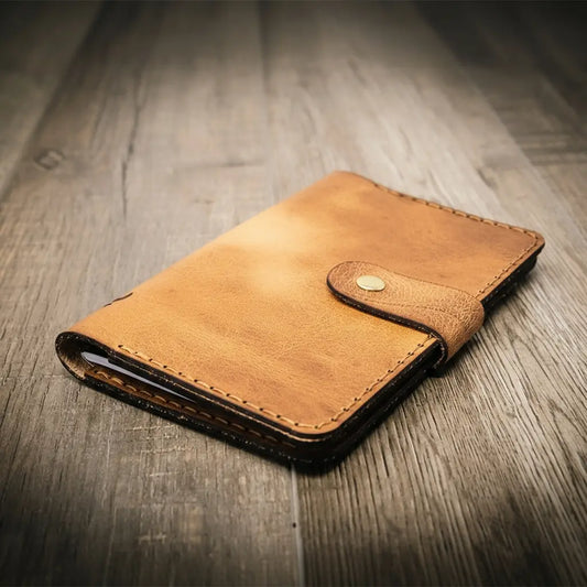 Leather Field Notes Cover - Saddle Tan
