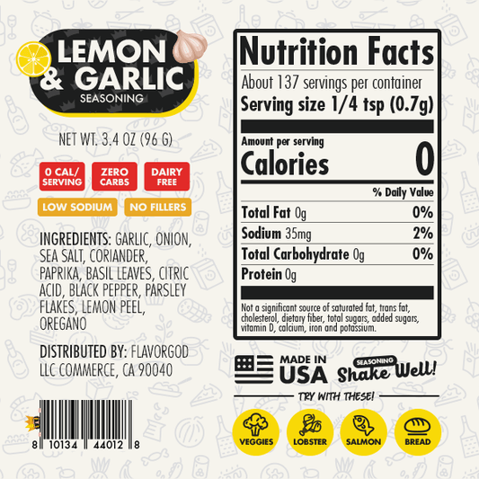 Lemon & Garlic Seasoning