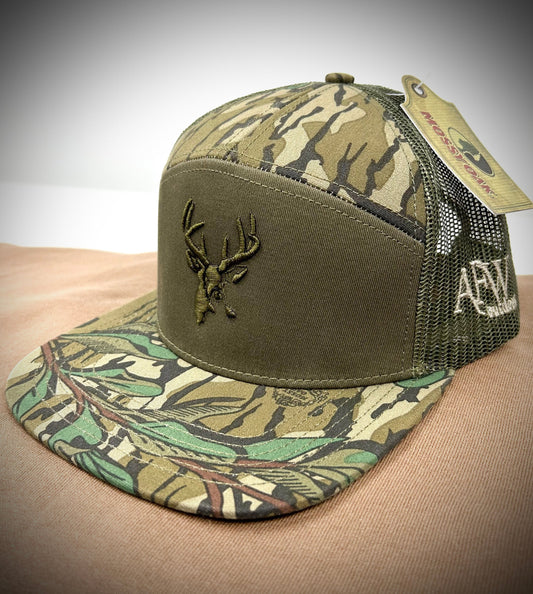 Buck Logo Mossy Oak Greenleaf & Olive Hat