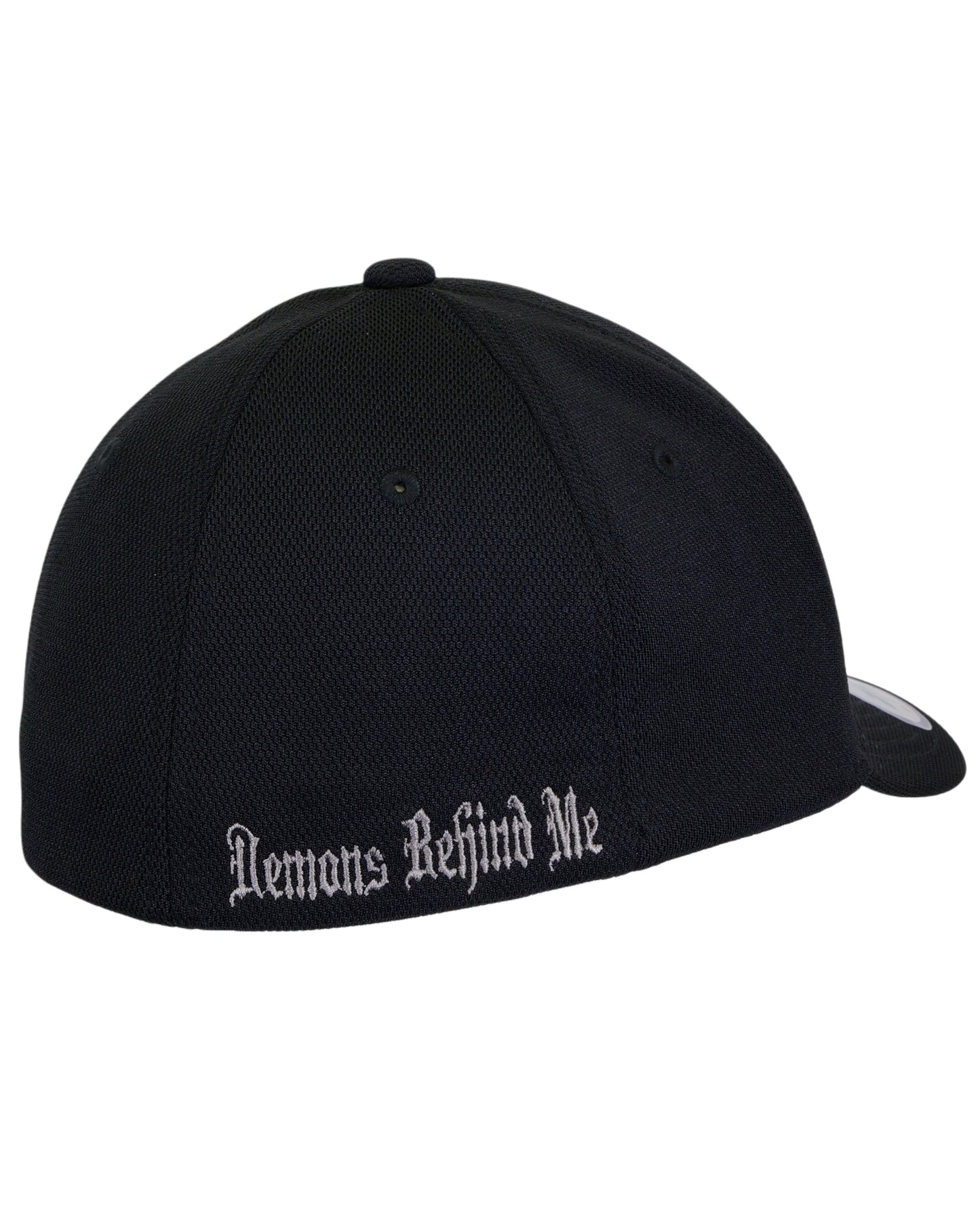 CLOSEOUT Medium Two-Tone Skull - Black "Never Fade" Fitted Cap