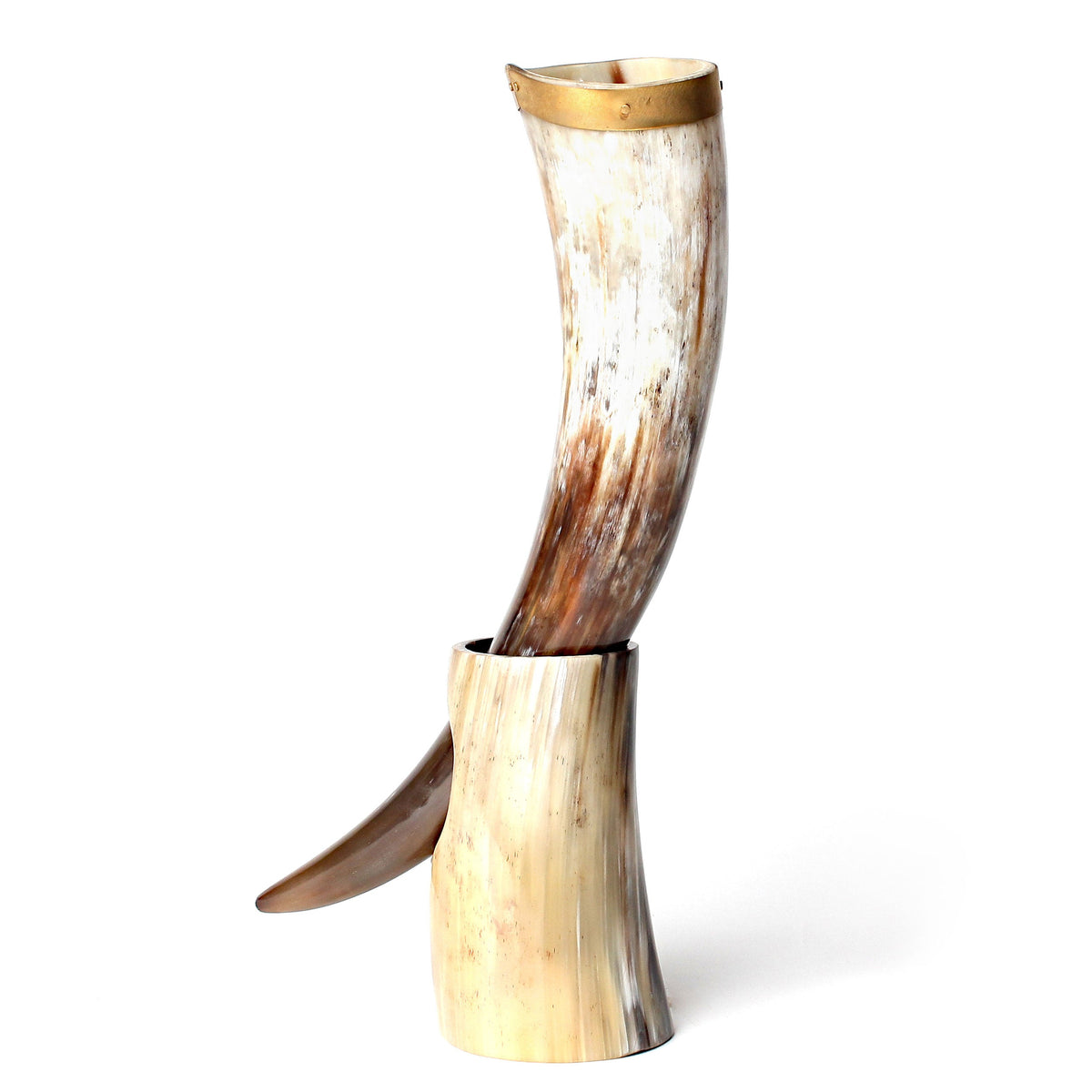Drinking Horn Bundle with Stand & Holster
