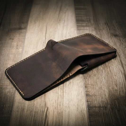 Badge Bifold Wallet - Walnut Brown