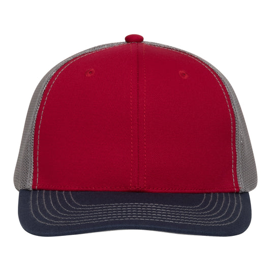 Red Cap | TriColor | Glacier MeshBack