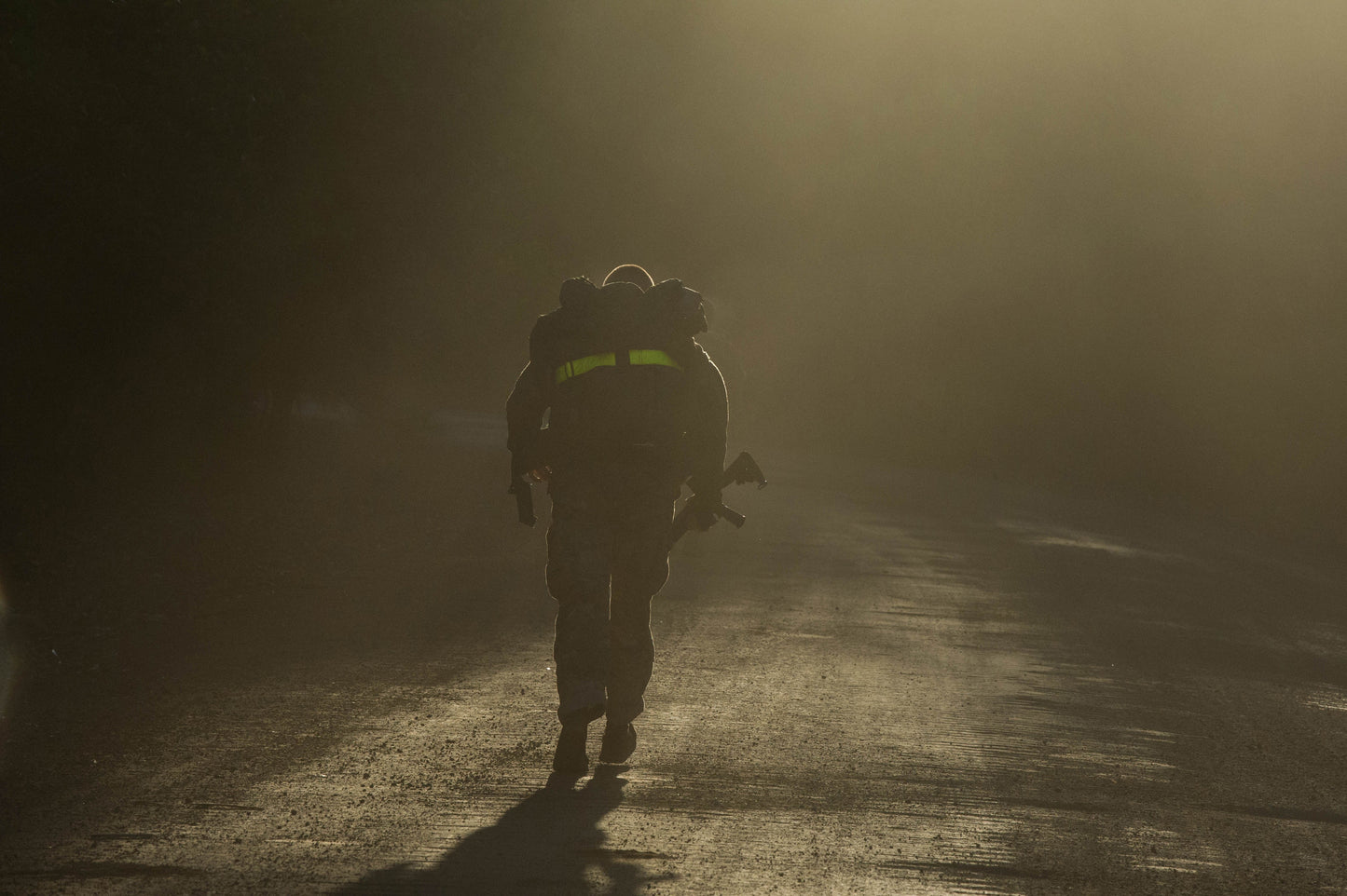 OD Green Military Pace Counter- Black Ranger Beads
