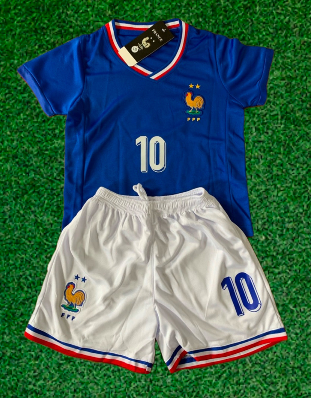 Kylian Mbappe Kids France Soccer Jersey Set Football Youth & Toddler Sizes