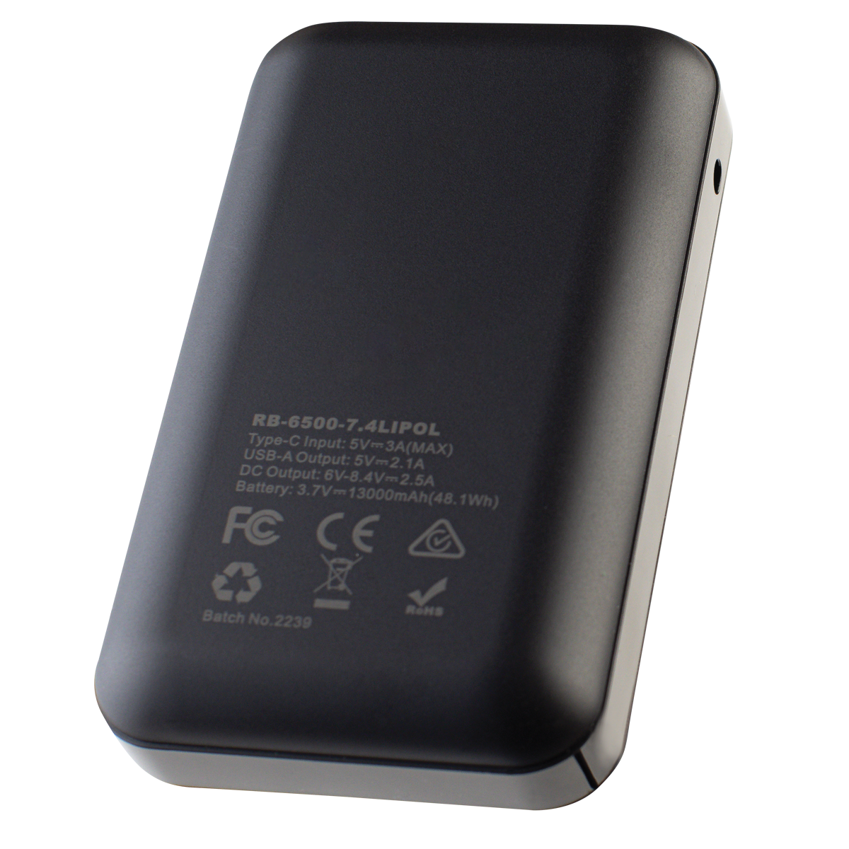 Replacement Jacket/Chair Battery, 6500 mAh, 7.4v, Hard Shell