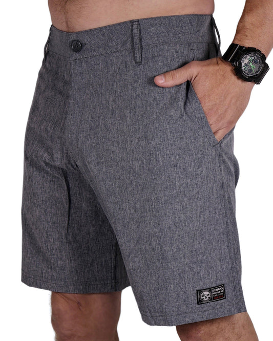 Gray Stretch Hybrid Shorts