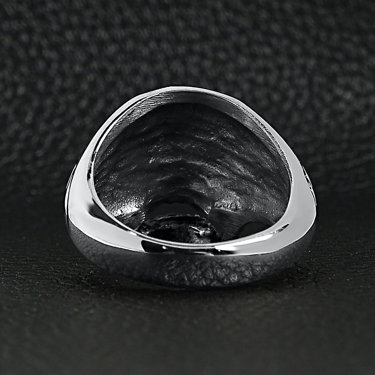 Polished Skull Stainless Steel Unisex Ring