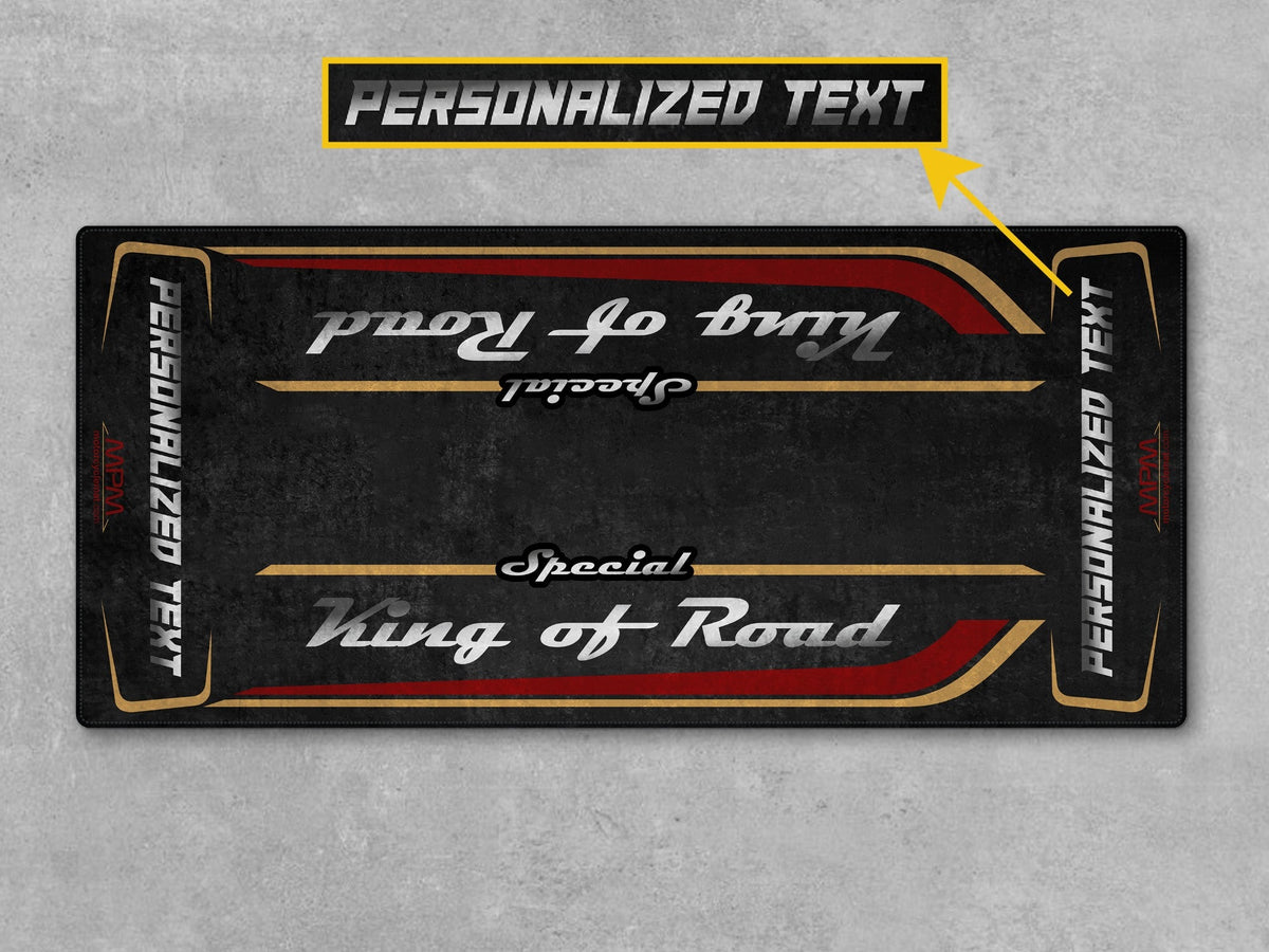 MPM Motorcycle Mat for Grand American Touring Motorcycle "Special King of Road" - MM7346