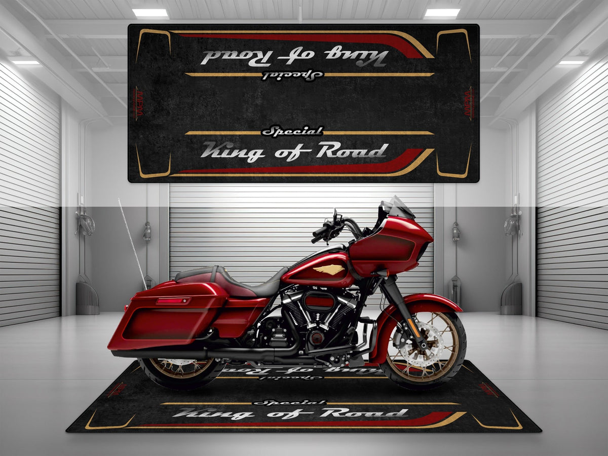 MPM Motorcycle Mat for Grand American Touring Motorcycle "Special King of Road" - MM7346