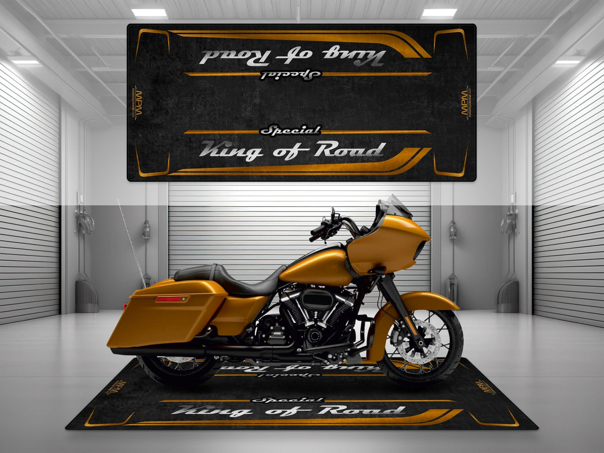 MPM Motorcycle Mat for Grand American Touring Motorcycle "Special King of Road" - MM7346