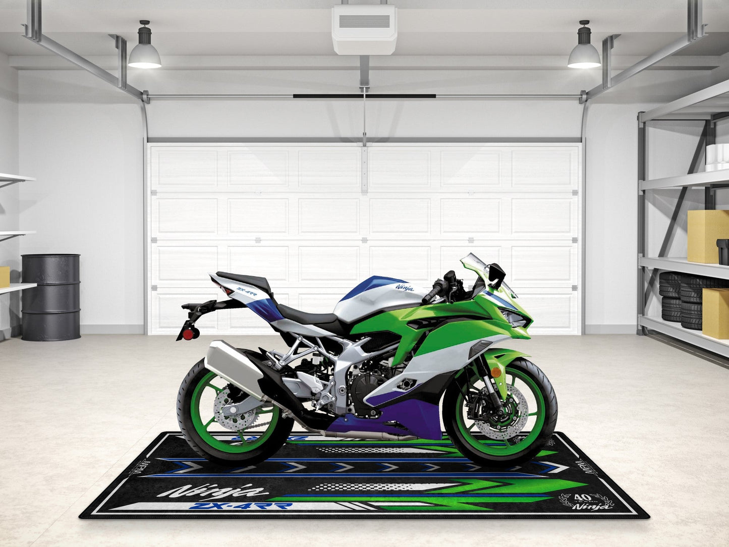MPM Motorcycle Mat for Kawasaki Ninja ZX-4RR 40th Anniversary - MM7394