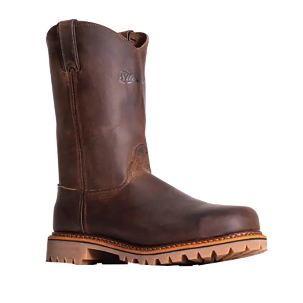 Silverado by Abilene 10" Joe - Vibram Sole Leather Cowboy Work Boots