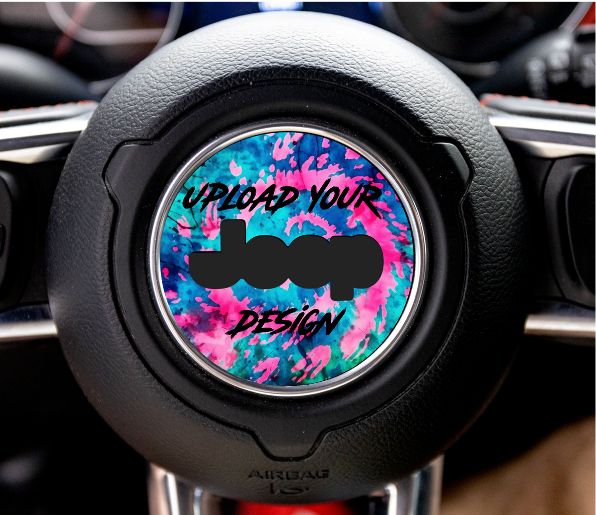 Design Your Own Custom Steering Wheel Decal! Only fits 2018+