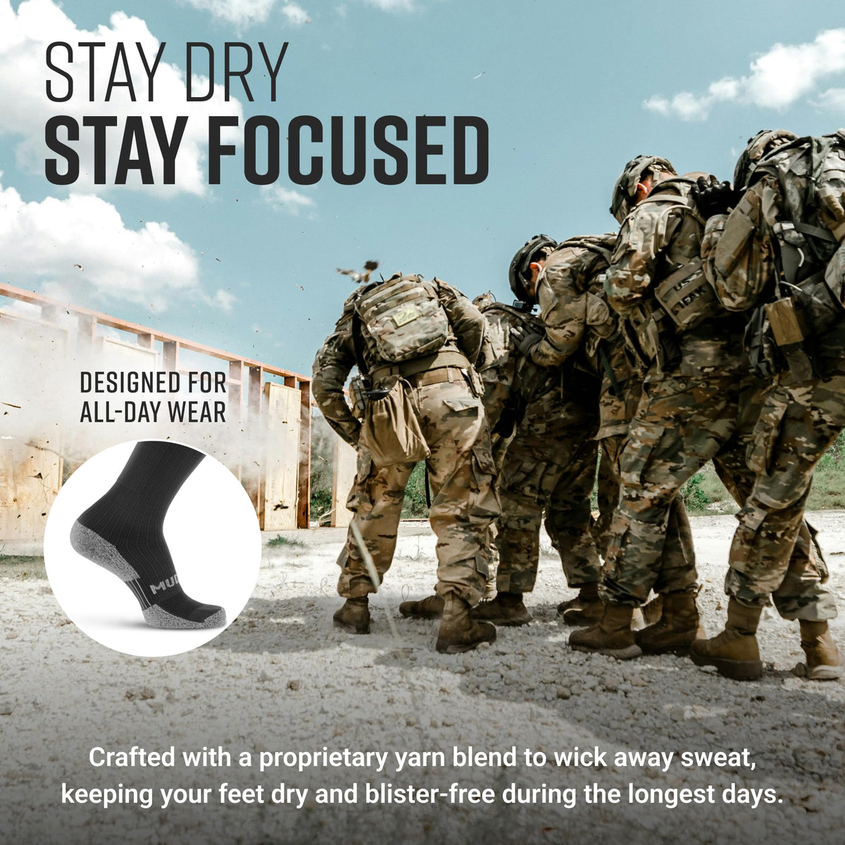 Tall Compression Socks Tactical Line (All Black)