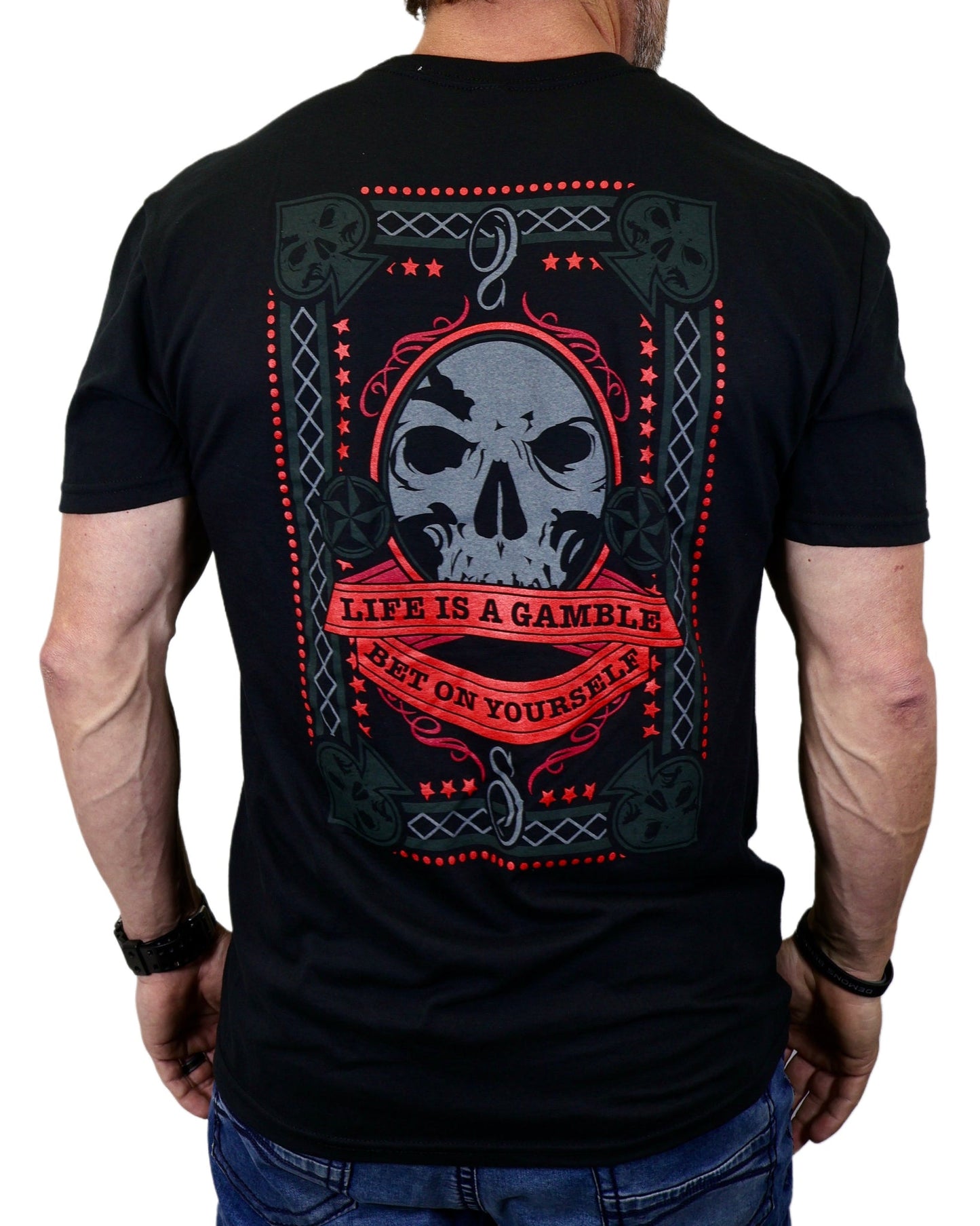 The "Gambler" Black Tee