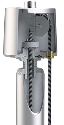 Aluminum Flagpole with Internal Cable Winch | Heavy-Duty, Made in USA, Lifetime Warranty