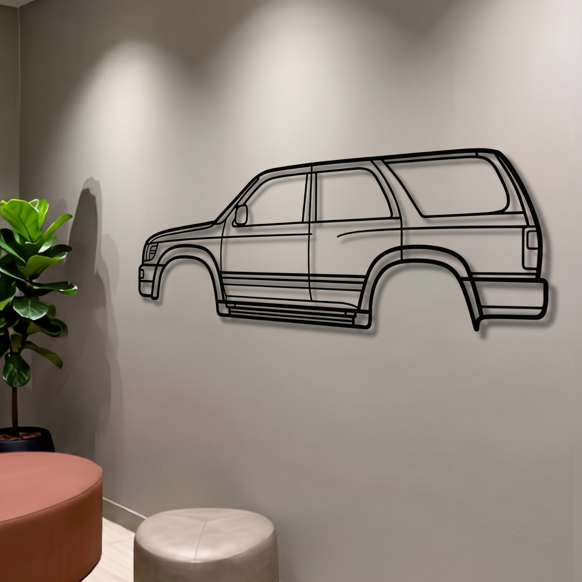 1996 4Runner 3rd Gen (N180) Metal Car Wall Art - MT0257