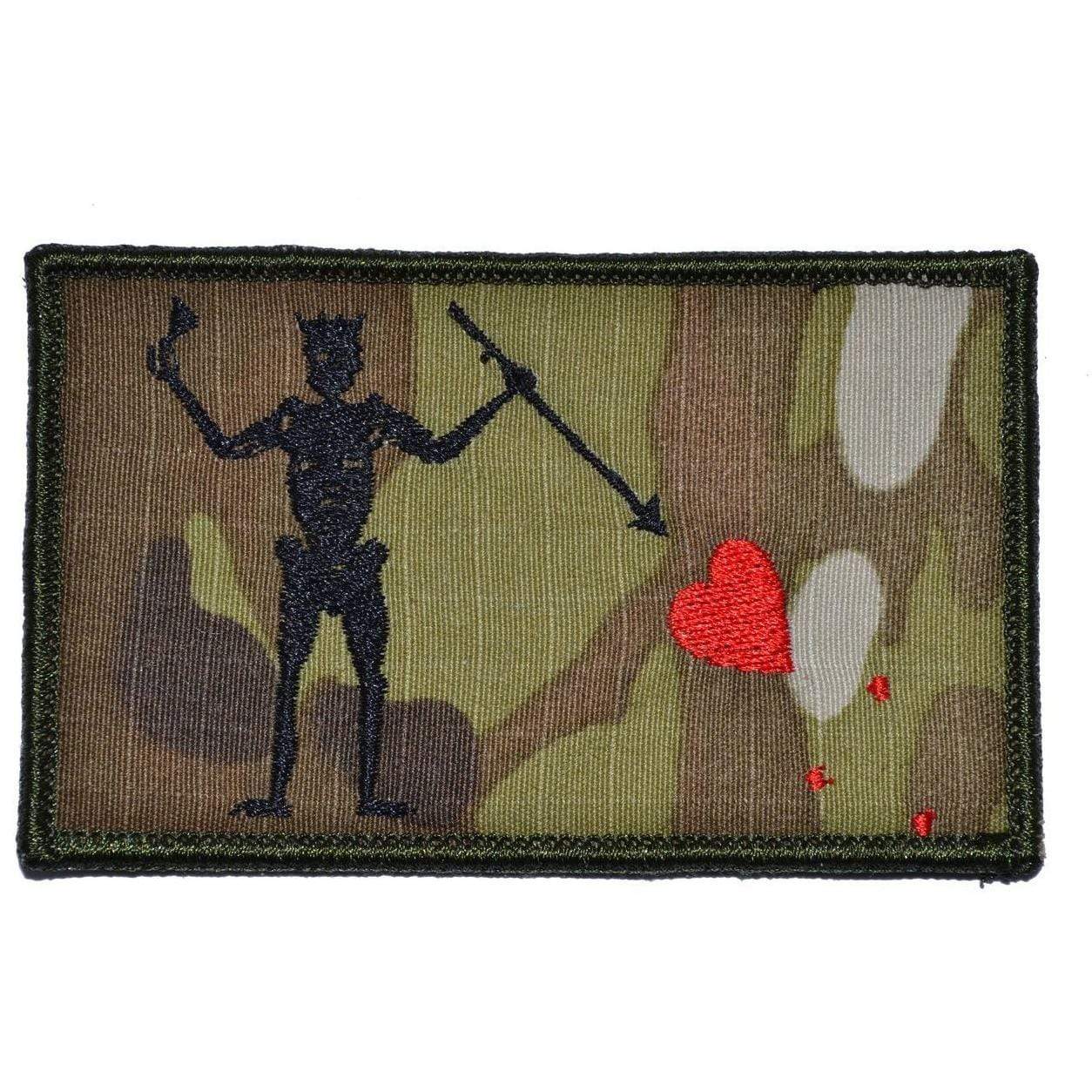 Edward Teach Blackbeard Pirate Flag - 3.75x2.25 Patch