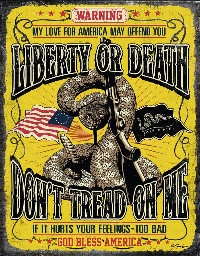 Don't Tread On Me - Warning Tin Sign