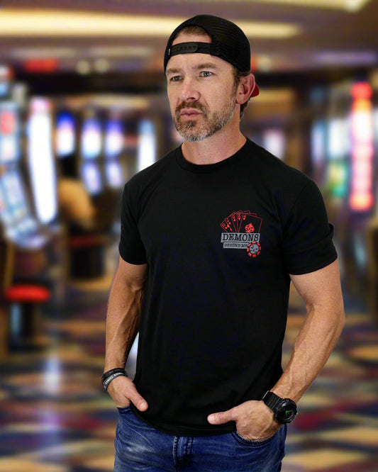 The "Gambler" Black Tee