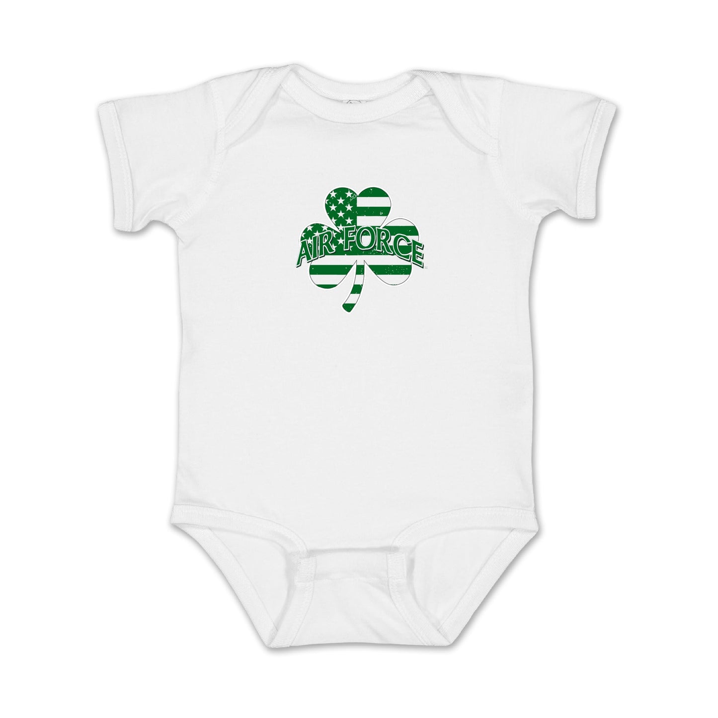 Air Force Shamrock Infant Romper